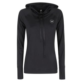 adidas Adidas by Stella McCartney, Long Sleeve Training Tops, female, Black, Size: S STD HD TEE
