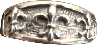 Madison New York Womens 3 Fleur De Lis Band Sterling Ring In Silver