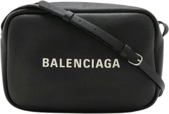 Balenciaga Pre-owned Cross Body Bags, female, Black, Size: ONE SIZE Pre-owned Leather Everyday Camera Bag S