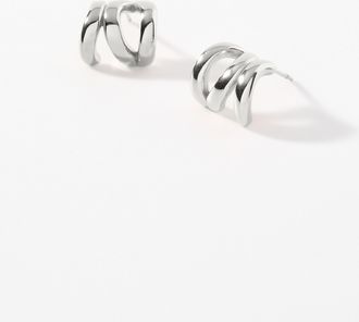 Simons Womens Claw half-Hoop Earrings