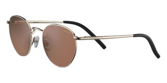 Serengeti Eyewear Hamel Polarized SS520001 Mens Sunglasses Gold Size 50