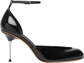 Sportmax Zwarte Glanzende Hak Pumps - Dames - Pumps - Zwart - 37 EU - Leer - Schoenen