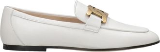 Tod's Kate Loafer - Dames - Loafers - Wit - 37 1/2 EU - Leer - Schoenen