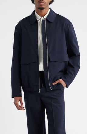 Krost Zip Front Jacket in Dark Navy at Nordstrom, Size Xx-Large