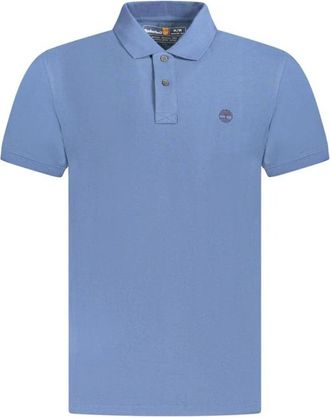 Timberland Klassiek Poloshirt Korte Mouwen - Heren - Polos - Blauw - S - Katoen - Tops