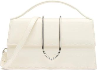 Jacquemus Le Grand Bambino Schoudertas - Dames - Handtassen - Wit - ONE Size - Katoen - Tassen