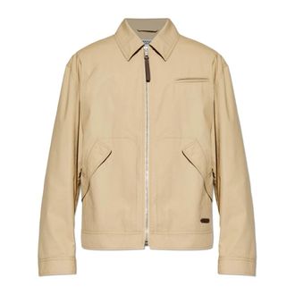 Moschino Cotton Jacket - Heren - Zomerjassen - Beige - XL - Katoen - Jassen