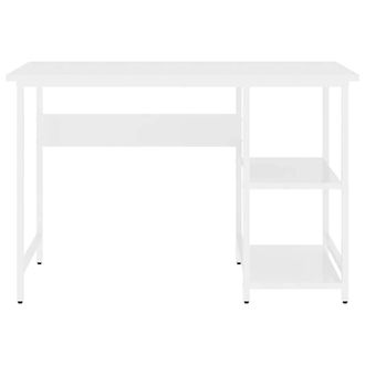 Berkfield Home Modern Computer Desk White 105x55x72 cm MDF & Metal | Size: 105 x 55 x 72 cm
