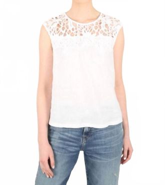 Oui Lace Top In Off White