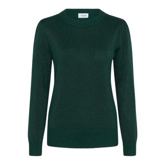 Saint Tropez Kila SZ LS Shimmer Pullover - Knitwear - Mujer - Verde - M