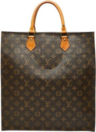 Louis Vuitton Brown Pvc Leather Handbag Tote Bag (Pre-Owned)