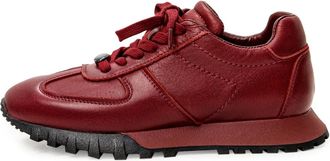 Cesare Gaspari Schoenen, Dames, Rood, 39 EU, Leer, Patent Leder Sneakers