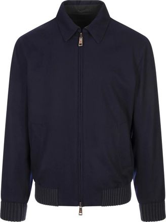 Kired Light Jackets, male, Blue, Size: 2XL Blue Wool Blend Stretchy Sweater