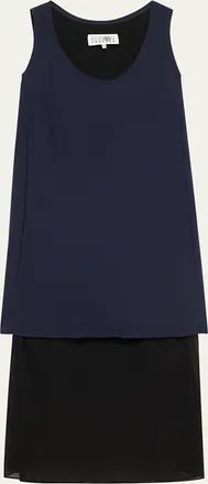 Maison Margiela Mixed-Media Tank Midi Dress