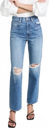 Slvrlake Denim London Straight Jean In Gimme Shelter