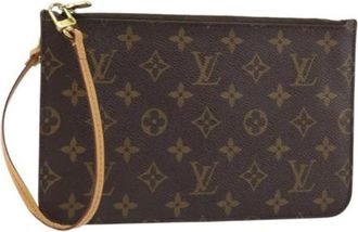 Louis Vuitton Pre-owned Clutches, female, Brown, Size: ONE SIZE Pre-owned Vintage Canvas Clutch