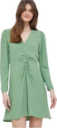 Benetton Korte jurk - Dames - Jurken - Groen - Maat: XS Viscose