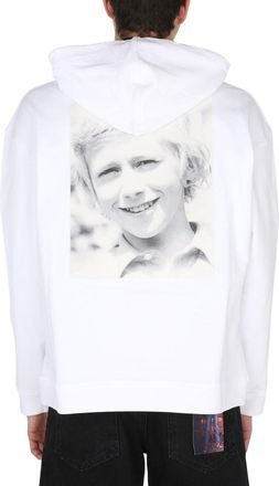 Raf Simons Cotton Hoodie - White