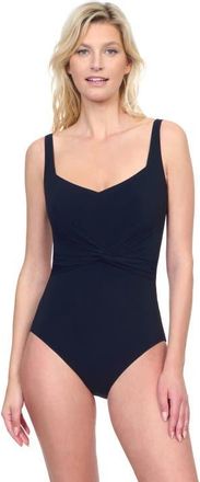 Gottex Beaute Luxury Sweetheart Neck One-Piece Swimsuit in Black at Nordstrom, Size 8