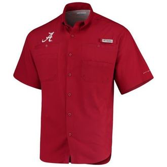 Columbia Mens Columbia Crimson Alabama Crimson Tide PFG Tamiami Shirt at Nordstrom, Size Xx-Large
