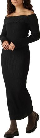 Envii Zwarte Midi Jurk voor Vrouwen - Dames - Kleedjes - Zwart - XS - Kleedjes