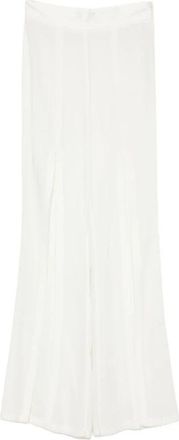 Simona Corsellini Palazzo Spacchi Broek - Dames - Wijde Broeken - Wit - S - Broeken