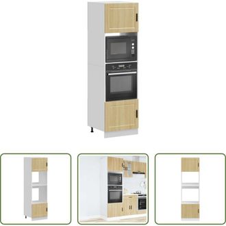 vidaXL Armadi per forno - Armadi Forno 2 pz Porto Rovere Sonoma in Legno Multistrato