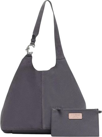 Coccinelle Thess Handtas - Dames - Schoudertassen - Grijs - ONE Size - Leer - Tassen