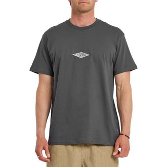 Quiksilver Work Ship Embroidered Cotton T-Shirt in Iron Gate at Nordstrom, Size Xx-Large