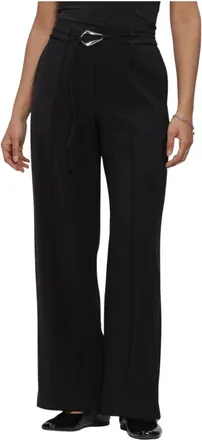 Object Object, Broeken, Dames, Zwart, XL, Polyester, Mabel MW LO Pant E VIP 26