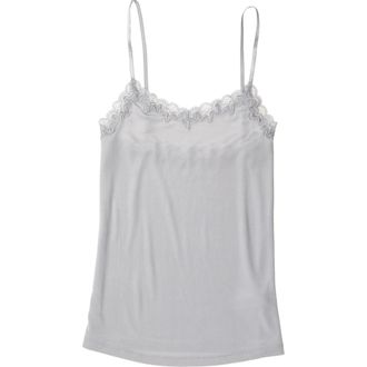 Uwila Warrior Soft Silk Lace Trim Camisole in Alloy at Nordstrom, Size Xx-Large