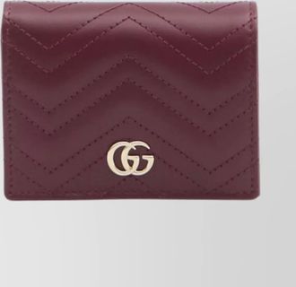 Gucci marmont chevron foldable wallet