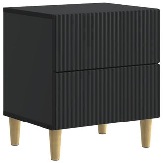 vidaXL Armario De Noche Negro 43 X 34,5 X 48 Cm Madera De Ingenier&iacute;a Vidaxl