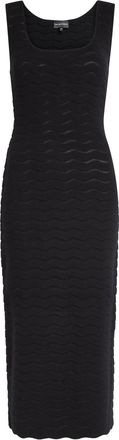 Emporio Armani Textured-knit Midi Dress - Black - 42 (UK10 / S)