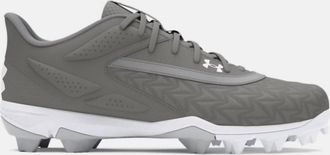 Under Armour Mens Leadoff Low Rm 3.0 Basketball Shoes In Grey White