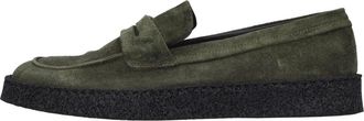 Pantanetti Su&egrave;de Loafers - Heren - Loafers - Groen - 42 EU - Su&egrave;de - Schoenen