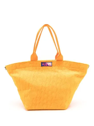Pucci Borsa tote grande con logo jacquard - Giallo