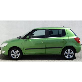 OEM Molduras De Ventana Cromadas Para Skoda Fabia 2 Hb Puerta Lateral