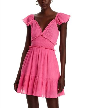 LoveShackFancy Ivella Dress In Strawberry