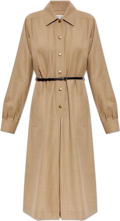Burberry Dames, Jurken, Beige, Maat: 2XS Wol