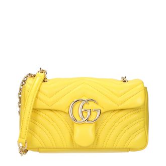 Gucci Borse a tracolla Gucci Marmont Donna Pelle Gialla