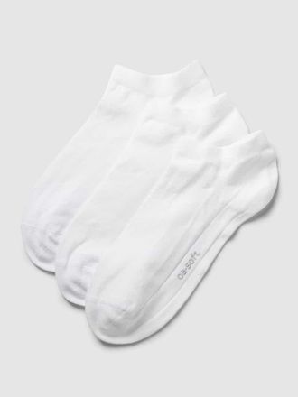 Camano Socken mit elastischem Bündchen im 3er-Pack in Weiss, Größe 39-42