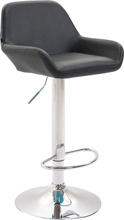 Clp Clp - Taburete De Bar Braga En Simil Cuero Negro Cromado