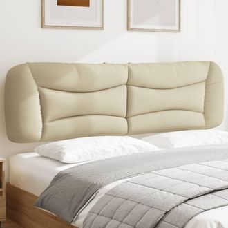 vidaXL Cabecero De Cama Acolchado Tela Crema 180 Cm Vidaxl