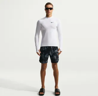 Nike Mens Swim Contend 7 Boxer Volley Short in Black | NESSG484-001