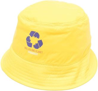 Dsquared2 logo-print bucket-hat - men - Cotton/Polyamide - M - Yellow
