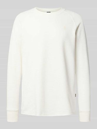 G-Star Regular Fit Longsleeve in Strick-Optik Modell Jirgi in Offwhite, Größe XXL