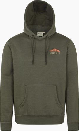 Mountain Warehouse Mens Mountain Warehouse Mens Reach The Summit Grid Hoodie - Green - Size: 40