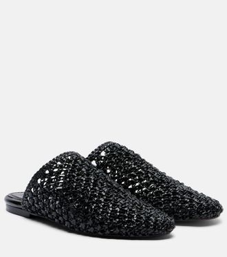 Souliers Martinez Mules Mallorca de piel trenzada
