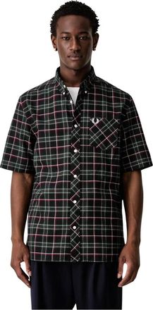 Fred Perry Short Sleeve Shirts - Heren - Korte mouwen Overhemden - Veelkleurig - S - Overhemden